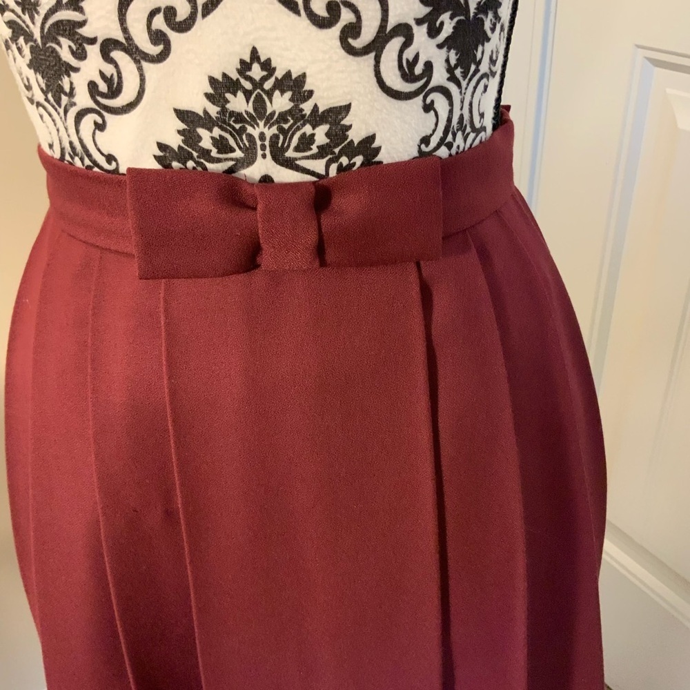 Alex Marie Deep Red A-Line Skirt View 2